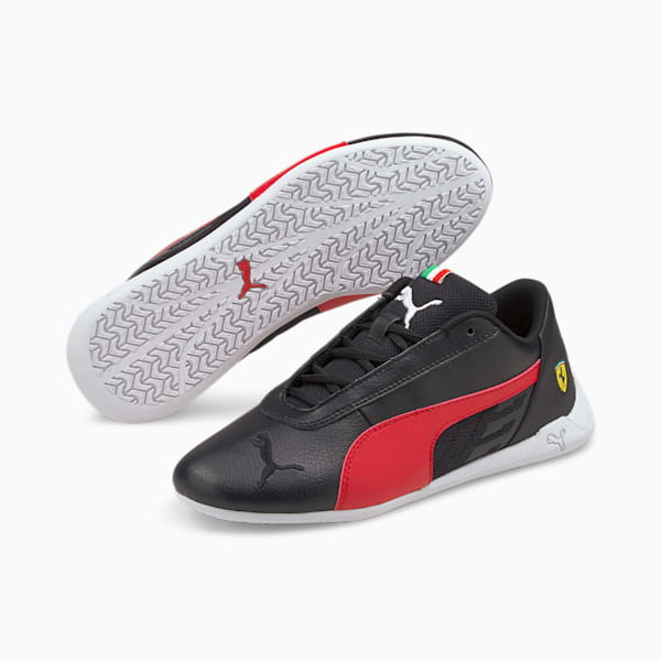 Scuderia Ferrari Race R-Cat Kid's Shoes, Puma Black-Rosso Corsa-Puma White, extralarge-IND