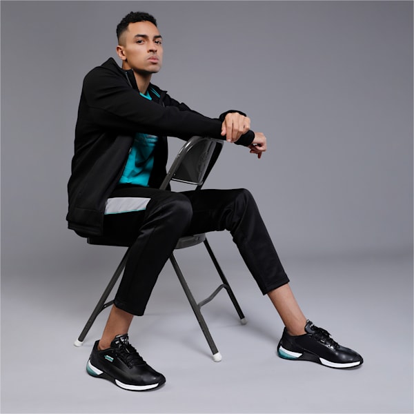 Mercedes Kart Cat-X Tech Sneakers, Puma Black-Spectra Green-Puma Black, extralarge-IND