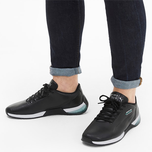 Mercedes Kart Cat-X Tech Sneakers, Puma Black-Spectra Green-Puma Black, extralarge-IND