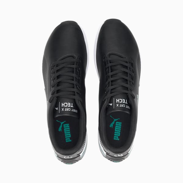 Mercedes Kart Cat-X Tech Sneakers, Puma Black-Spectra Green-Puma Black, extralarge-IND