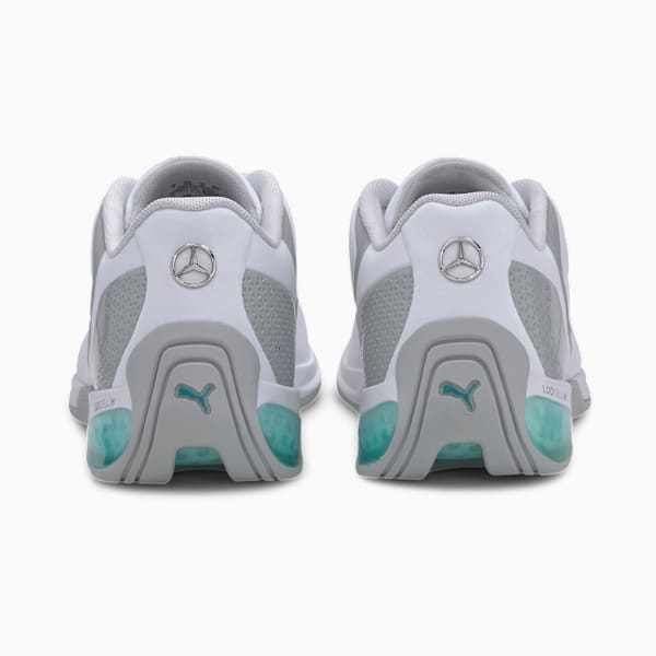 Mercedes Kart Cat-X Tech Sneakers, Puma White-Spectra Green-Mercedes Team Silver, extralarge-IND