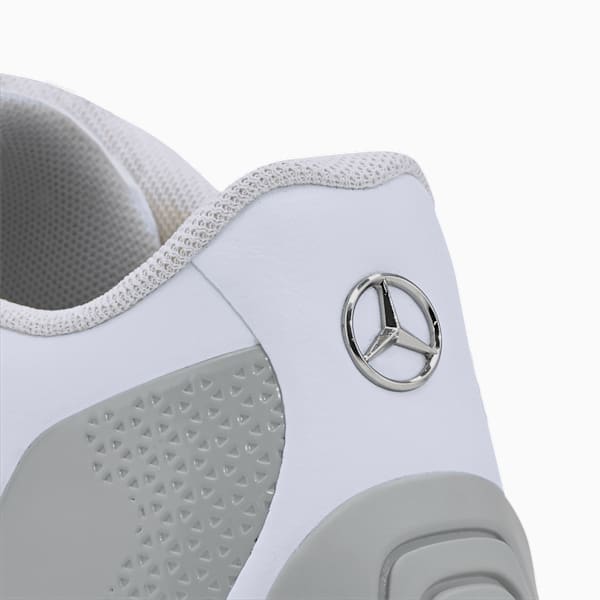 Mercedes Kart Cat-X Tech Sneakers, Puma White-Spectra Green-Mercedes Team Silver, extralarge-IND