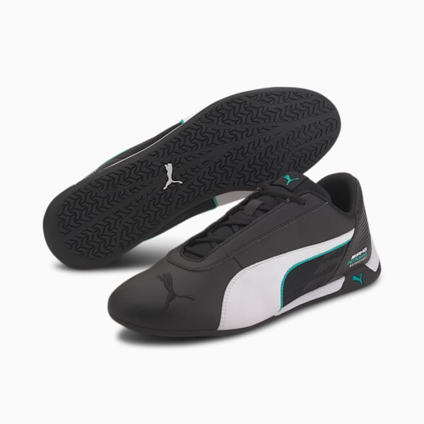 Mercedes R-Cat Unisex Sneakers, Puma Black-Puma White, extralarge-IND