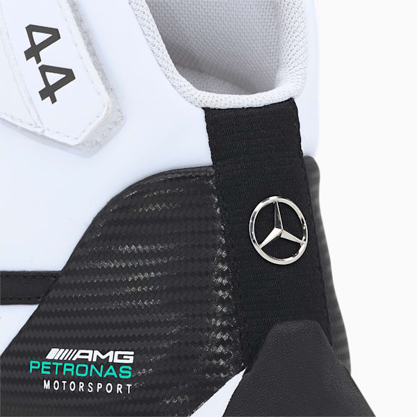 Mercedes R-Cat Mid Men's Sneakers, Puma White-Puma Black, extralarge-IND