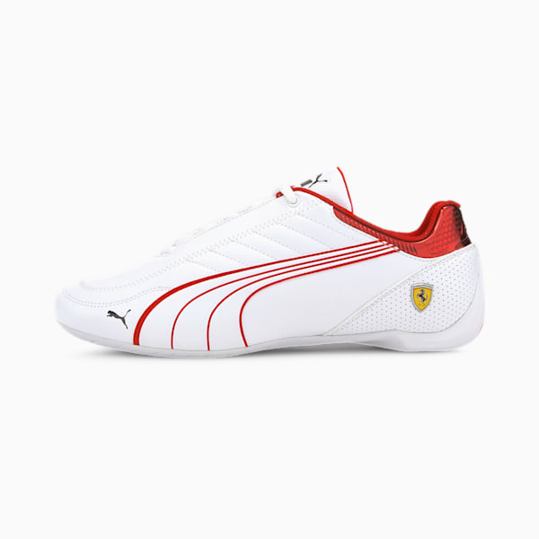Scuderia Ferrari Race Future Kart Cat Men's Motorsport Shoes, Puma White-Rosso Corsa, extralarge