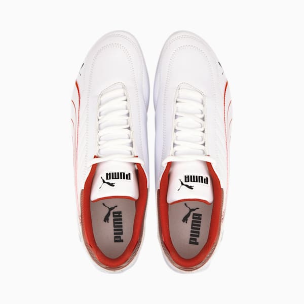 Scuderia Ferrari Race Future Kart Cat Men's Motorsport Shoes, Puma White-Rosso Corsa, extralarge