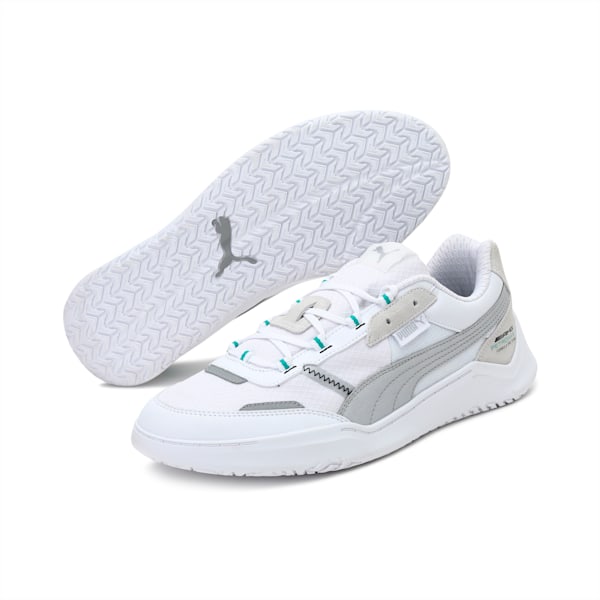 Mercedes DC Future Unisex Shoes, Puma White-Puma Silver, extralarge-IND