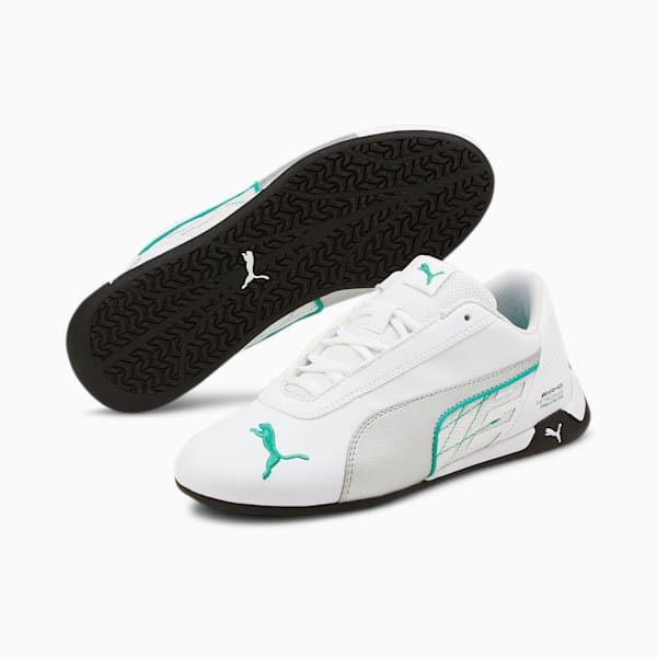 Mercedes-AMG Petronas R-Cat Motorsport Shoes JR, Puma White-Puma Silver, extralarge