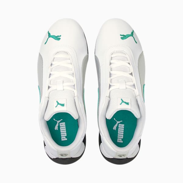 Mercedes AMG Petronas F1 R-Cat Youth Sneakers, Puma White-Puma Silver, extralarge-IND