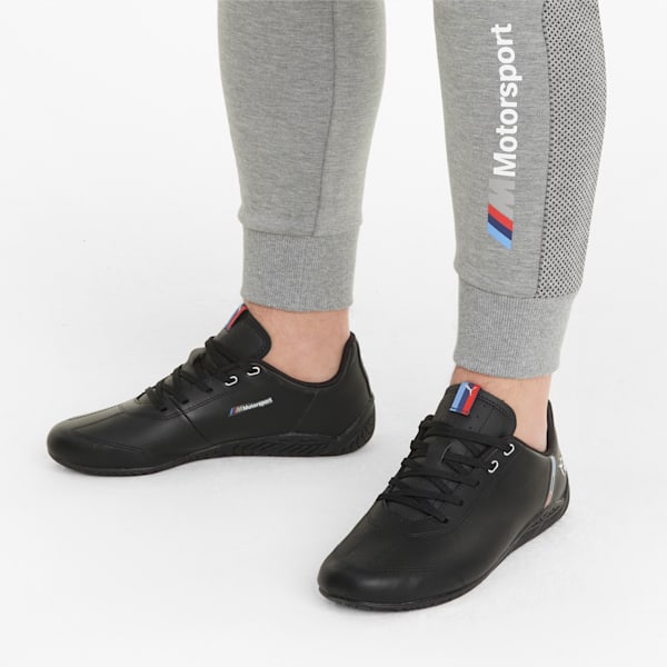 BMW M Motorsport Ridge Cat Men's Motorsport Shoes, Puma Black-Puma Black, extralarge