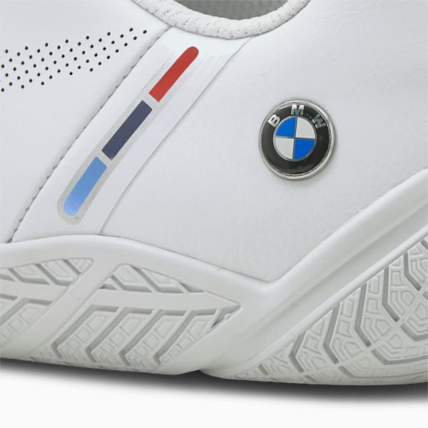 BMW M Motorsport Ridge Cat Men's Motorsport Shoes, Puma White-Puma White, extralarge
