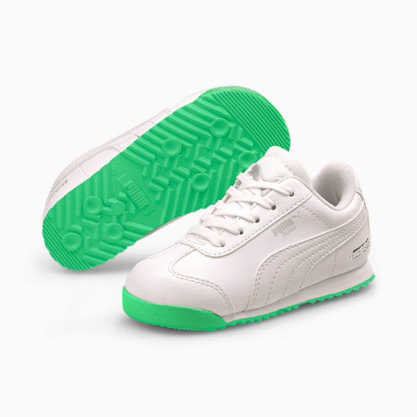 Mercedes-AMG Petronas F1 Roma Toddler Shoes, Puma White-Puma White, extralarge