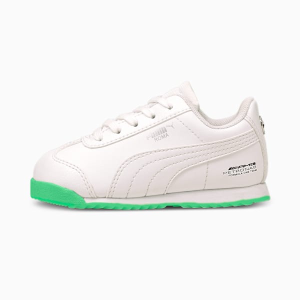 Mercedes-AMG Petronas F1 Roma Toddler Shoes, Puma White-Puma White, extralarge