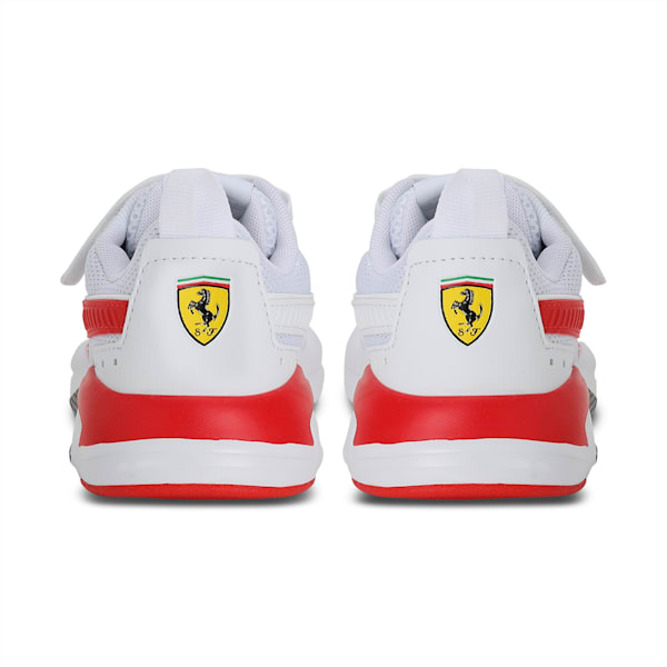 Ferrari Race X-Ray Kids' Sneakers, Puma White-Rosso Corsa