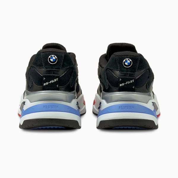 BMW M Motorsport RS-Fast Men's Sneakers, Puma Black-Marina-High Risk Red, extralarge