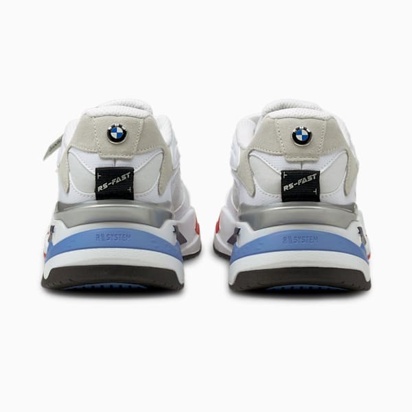 BMW M Motorsport RS-Fast Men's Sneakers, Puma White-Marina-High Risk Red, extralarge