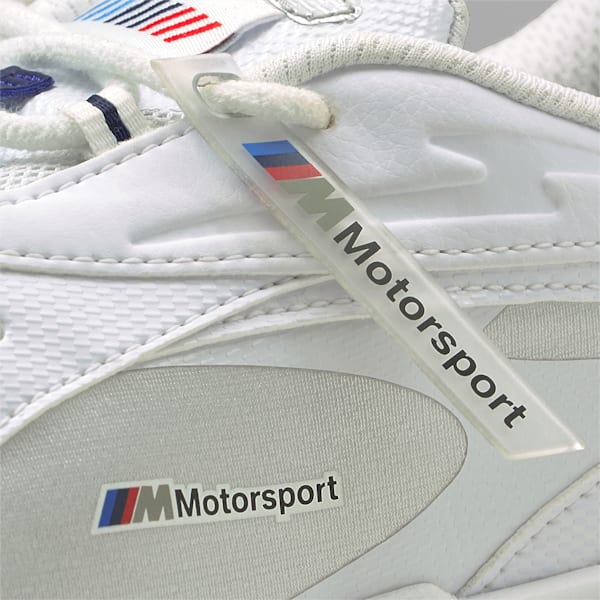 BMW M Motorsport RS-Fast Men's Sneakers, Puma White-Marina-High Risk Red, extralarge