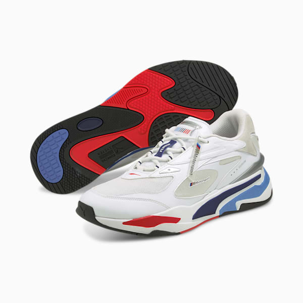 Tenis de automovilismo BMW M Motorsport RS-Fast, Puma White-Marina-High Risk Red, extralarge