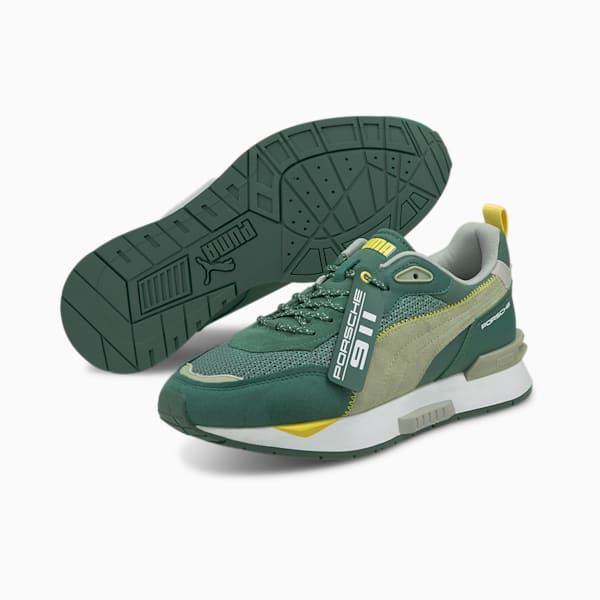 Porsche Legacy Mirage Men's Sneakers, Blue Spruce-Puma White-High Rise, extralarge