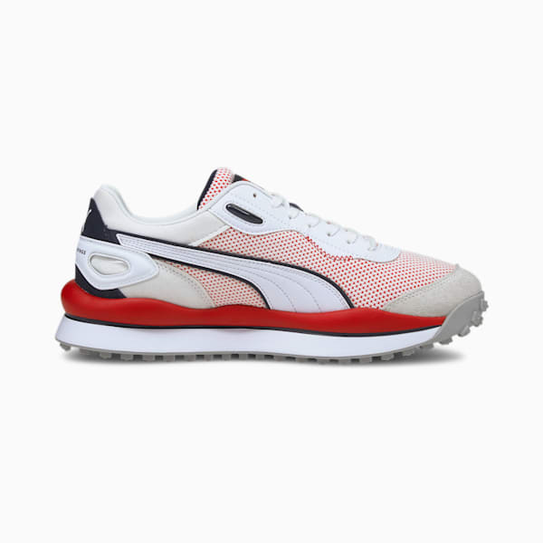 Red Bull Racing Style Rider Men's Sneakers, Puma White-Puma White, extralarge