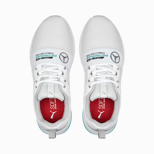 Mercedes AMG Petronas F1 Wired Run Unisex Sneakers, PUMA White-PUMA Silver, extralarge-IND