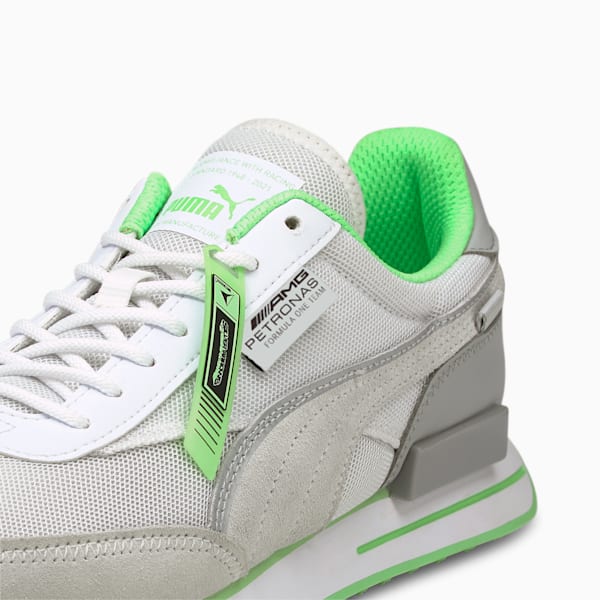 Mercedes-AMG Petronas F1 Future Rider Men's Sneakers, Mercedes Team Silver-Puma White, extralarge
