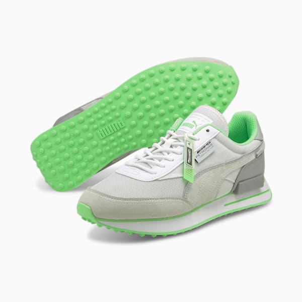 Mercedes-AMG Petronas F1 Future Rider Men's Sneakers, Mercedes Team Silver-Puma White, extralarge