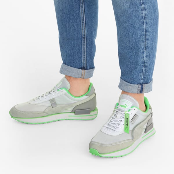 Mercedes-AMG Petronas F1 Future Rider Men's Sneakers, Mercedes Team Silver-Puma White, extralarge