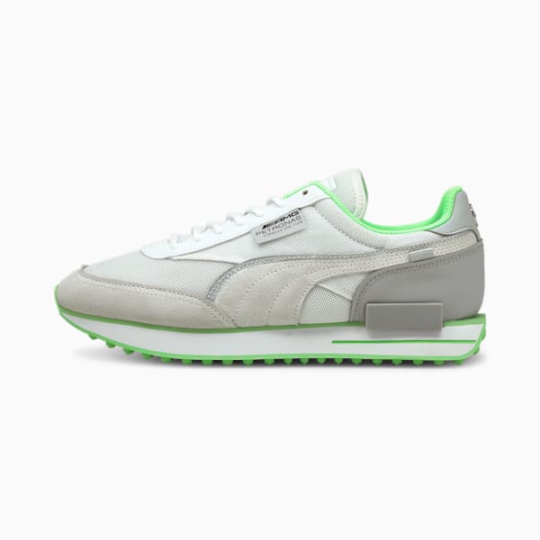 Mercedes-AMG Petronas F1 Future Rider Men's Sneakers, Mercedes Team Silver-Puma White, extralarge
