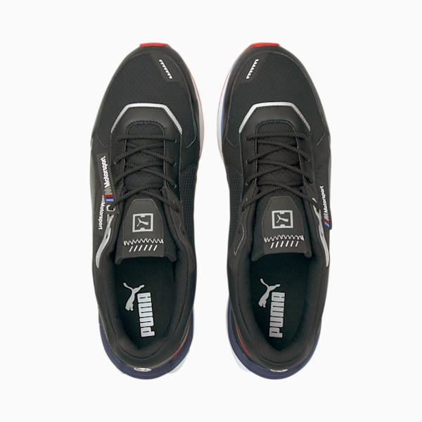 BMW M Motorsport Low Racer Men's Sneakers, Puma Black-Marina-Puma White, extralarge