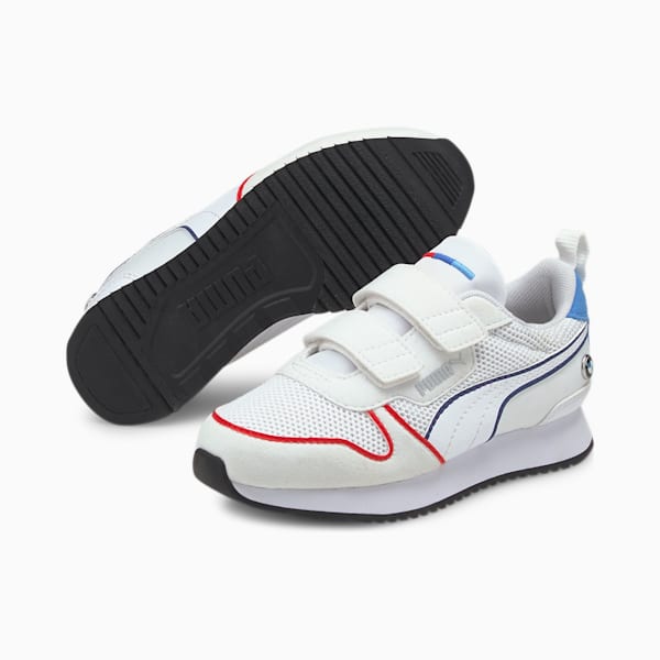 BMW M Motorsport R78 Little Kids' Shoes, Puma White-Blueprint, extralarge