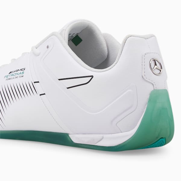 Mercedes F1 A3ROCAT Men's Motorsport Sneakers, Puma White-Puma White-Spectra Green, extralarge