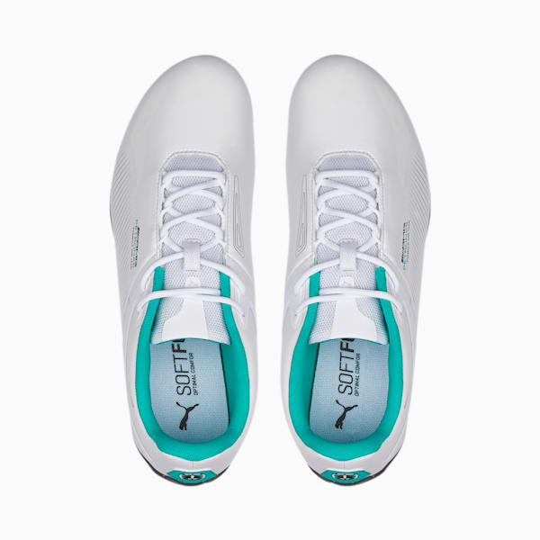 Mercedes AMG Petronas F1 A3ROCAT Unisex Sneakers, Puma White-Spectra Green, extralarge-IND