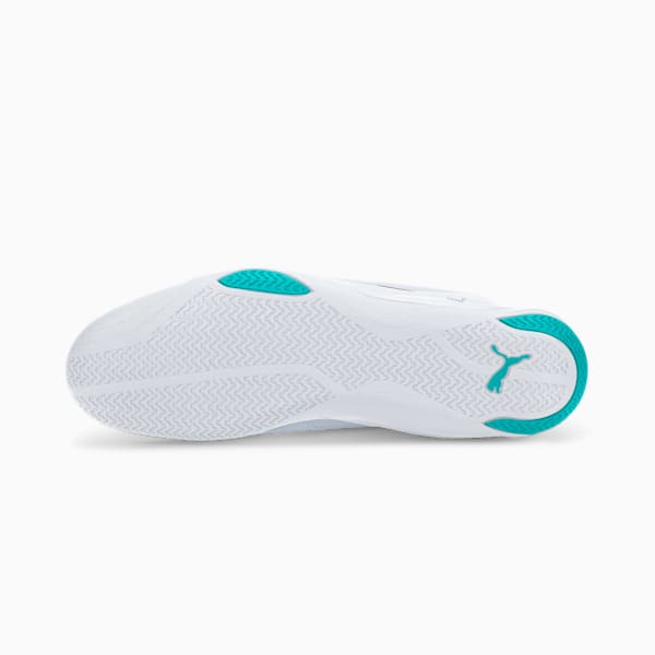 Mercedes AMG Petronas F1 R-Cat Machina Sneakers, Puma White-Puma White, extralarge-IND