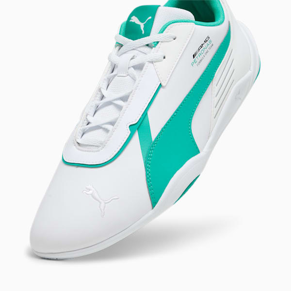 Mercedes AMG Petronas F1 R-Cat Machina Unisex Sneakers, PUMA White-Spectra Green-Spectra Green, extralarge-IND