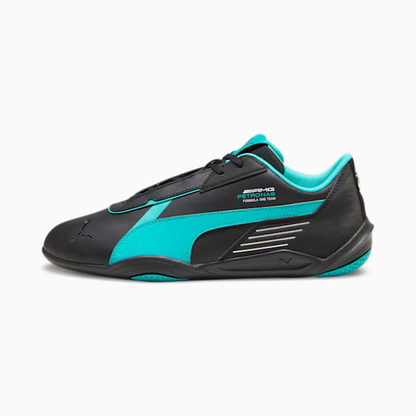 Mercedes AMG Petronas F1 R-Cat Machina Unisex Sneakers, PUMA Black-Spectra Green-Spectra Green, extralarge-IND