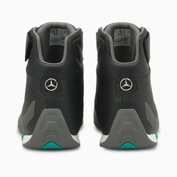 Mercedes AMG Petronas F1 A3ROCAT Mid Motorsport Sneakers, Puma Black-Puma Silver-Smoked Pearl, extralarge-IND