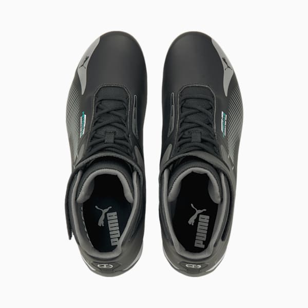 Mercedes AMG Petronas F1 A3ROCAT Mid Motorsport Sneakers, Puma Black-Puma Silver-Smoked Pearl, extralarge-IND