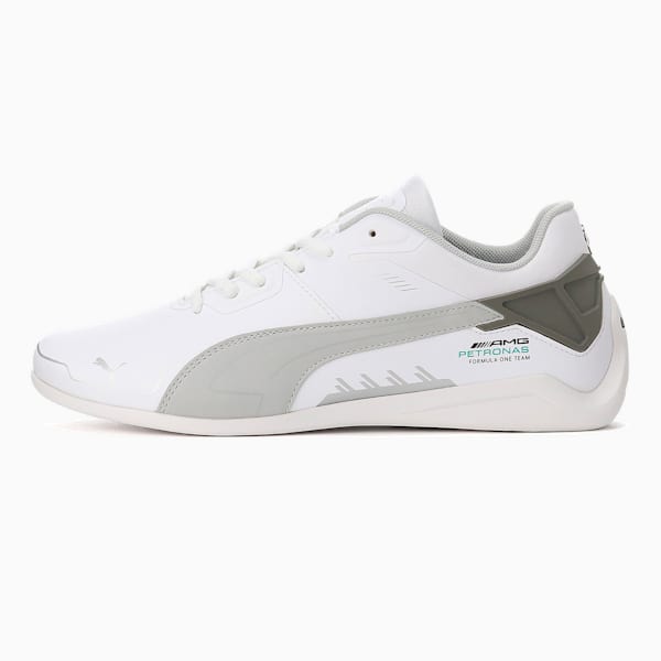 Mercedes AMG Petronas F1 Drift Cat Delta Unisex Sneakers, Puma White-Mercedes Team Silver, extralarge-IND