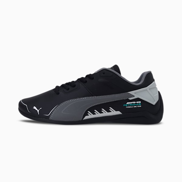 Mercedes AMG Petronas F1 Drift Cat Delta Unisex Sneakers, Puma Black-Mercedes Team Silver, extralarge-IND