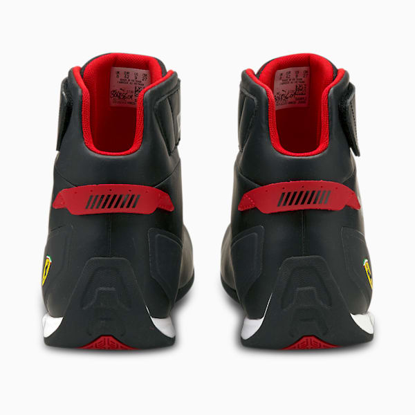 Scuderia Ferrari A3ROCAT Mid Motorsport Sneakers, Puma Black-Smoked Pearl-Rosso Corsa, extralarge