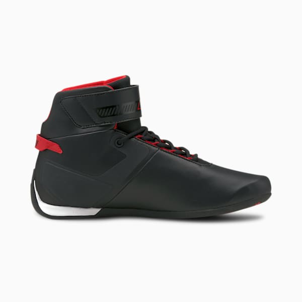 Scuderia Ferrari A3ROCAT Mid Motorsport Sneakers, Puma Black-Smoked Pearl-Rosso Corsa, extralarge