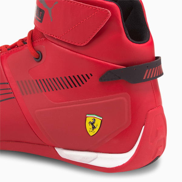 Scuderia Ferrari A3ROCAT Mid Motorsport Sneakers, Rosso Corsa-Puma Black-Puma White, extralarge