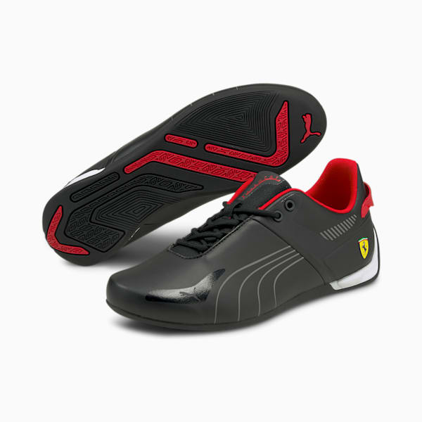 Scuderia Ferrari A3ROCAT Unisex Sneakers, Puma Black-Smoked Pearl-Rosso Corsa, extralarge-IND