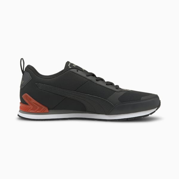 Scuderia Ferrari Track Racer Motorsport Sneakers, Puma Black-Puma Black-Saffron, extralarge