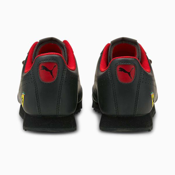 Ferrari Roma Via Perforated Kid's Sneakers, Puma Black-Puma Black, extralarge-IND