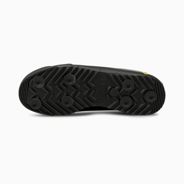 Ferrari Roma Via Perforated Kid's Sneakers, Puma Black-Puma Black, extralarge-IND