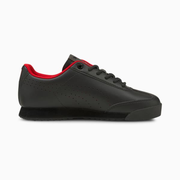 Ferrari Roma Via Perforated Kid's Sneakers, Puma Black-Puma Black, extralarge-IND