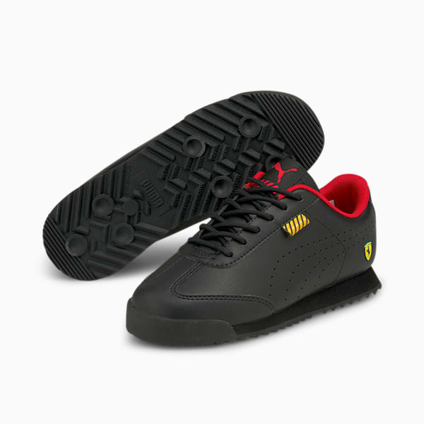 Zapatillas Roma Via Perf negras para niño y niña de Puma para Ferrari  Ferrari Unisex