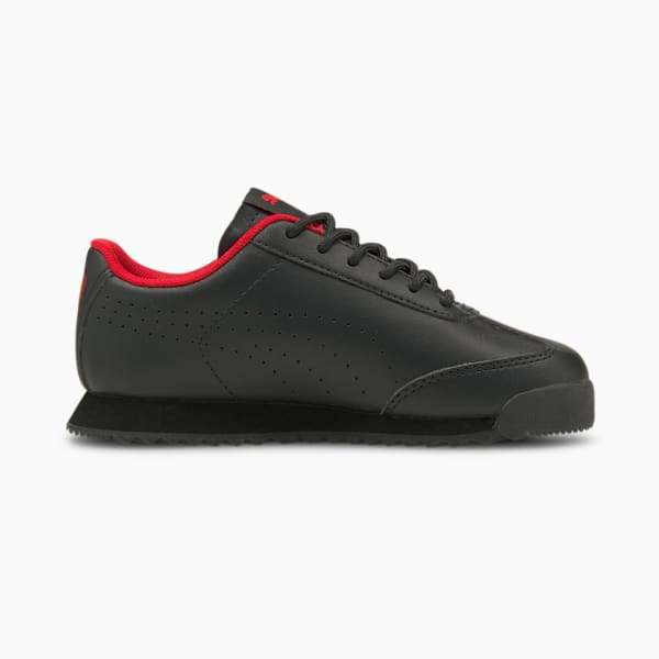 Ferrari Roma Via Perf Little Kids' Shoes, Puma Black-Puma Black, extralarge
